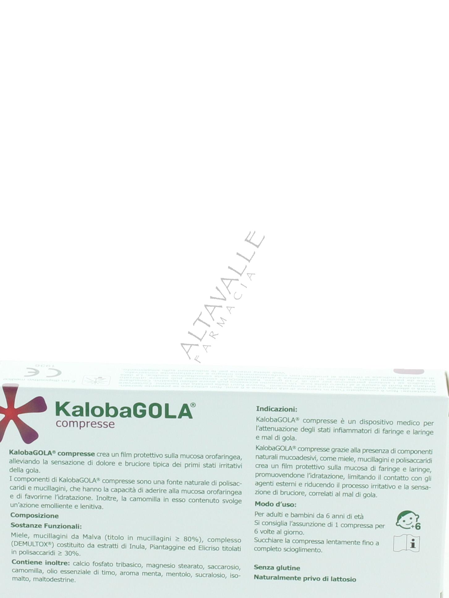 Kalobagola compresse balsamiche a € 5,75 su Altavalle Farmacia